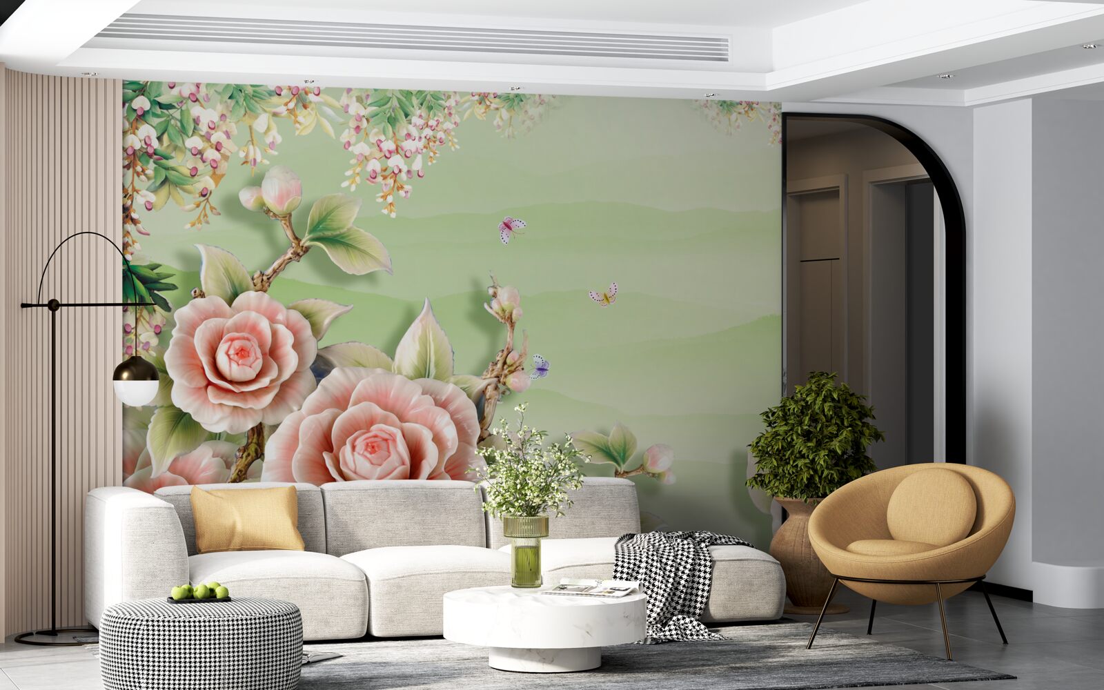 Fototapeta wspaniałe porcelanowe róże