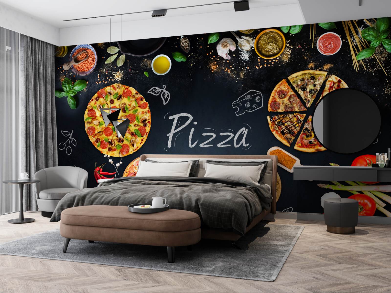 Fototapeta inne produkty spożywcze, takie jak pizza