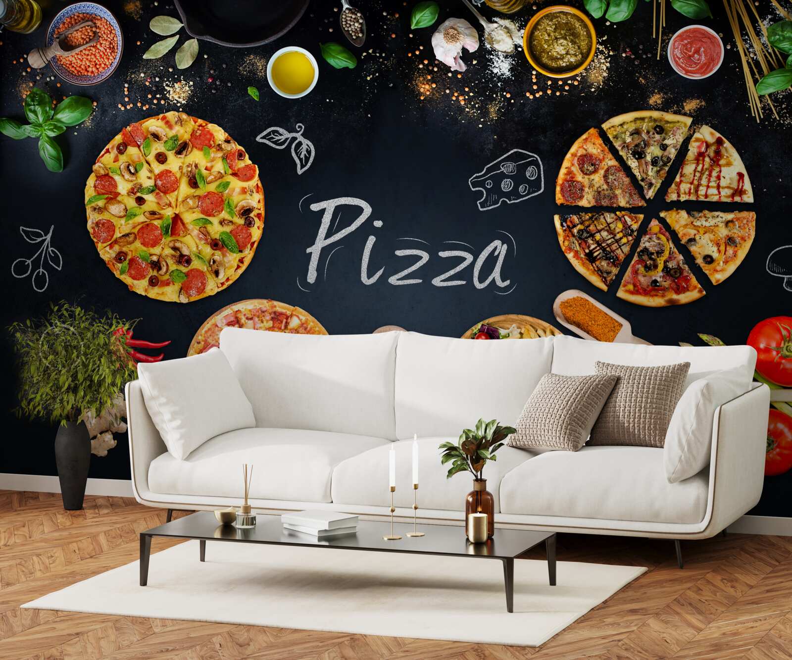 Fototapeta inne produkty spożywcze, takie jak pizza