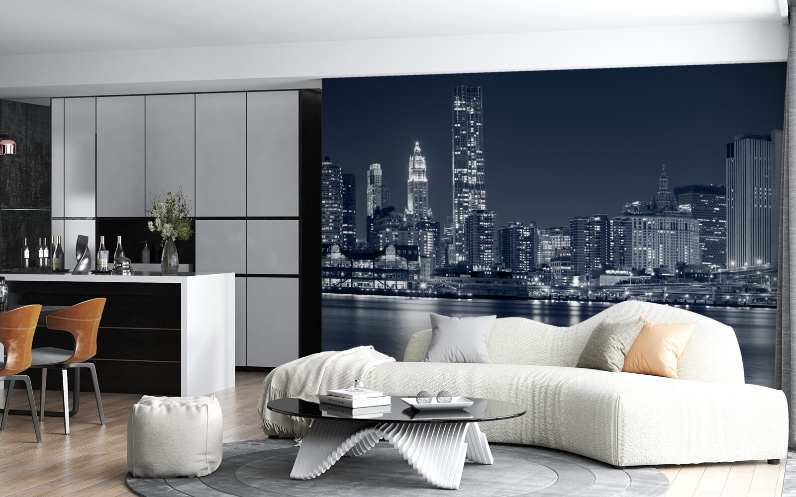 Fototapeta most brookliński i manhattan nocą