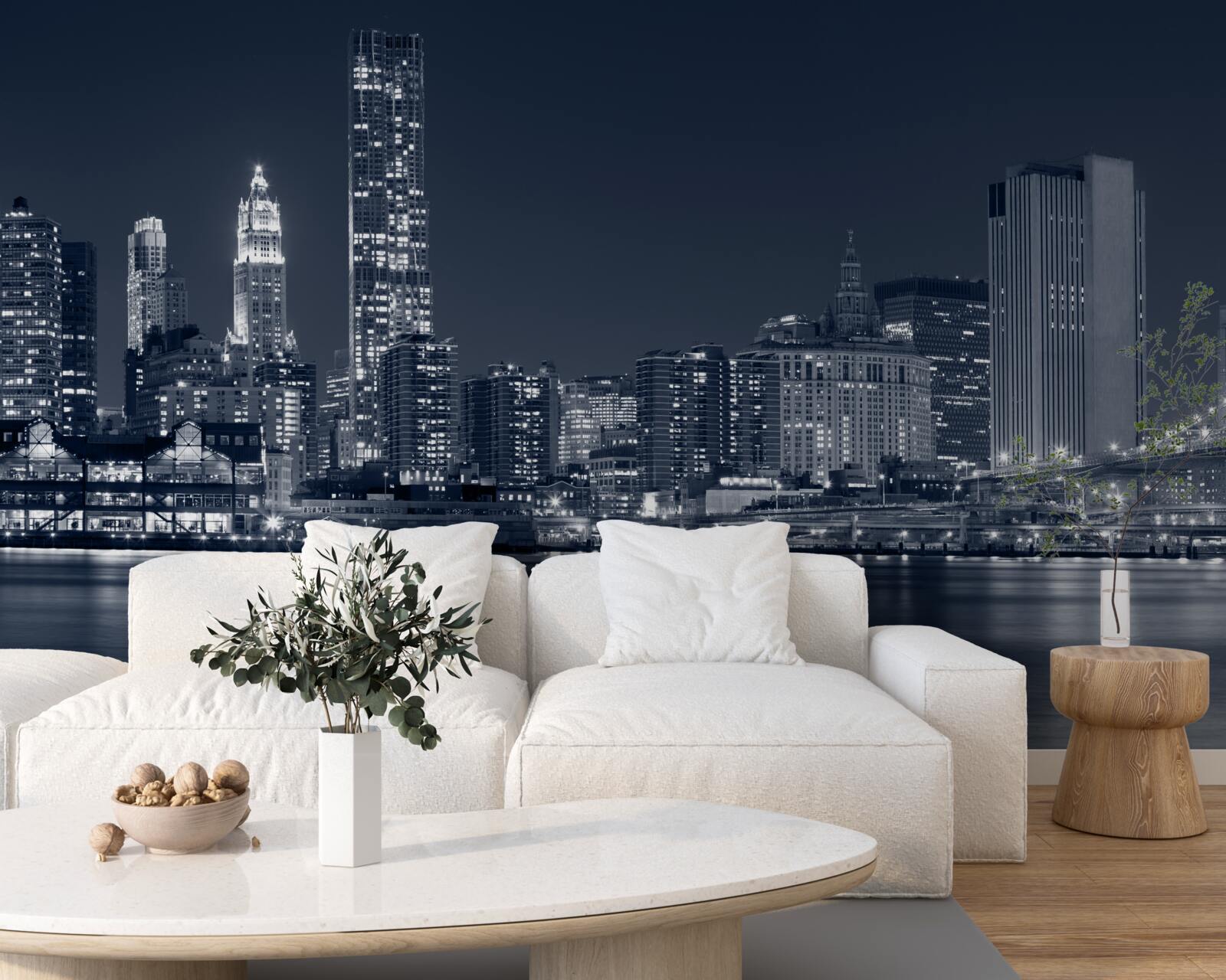 Fototapeta most brookliński i manhattan nocą