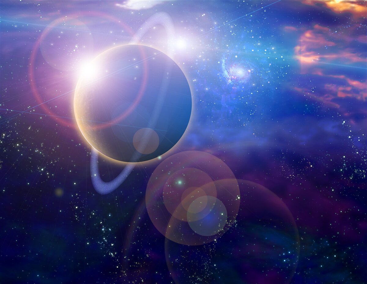 Fototapeta gwiazdy na planecie niebieskiej