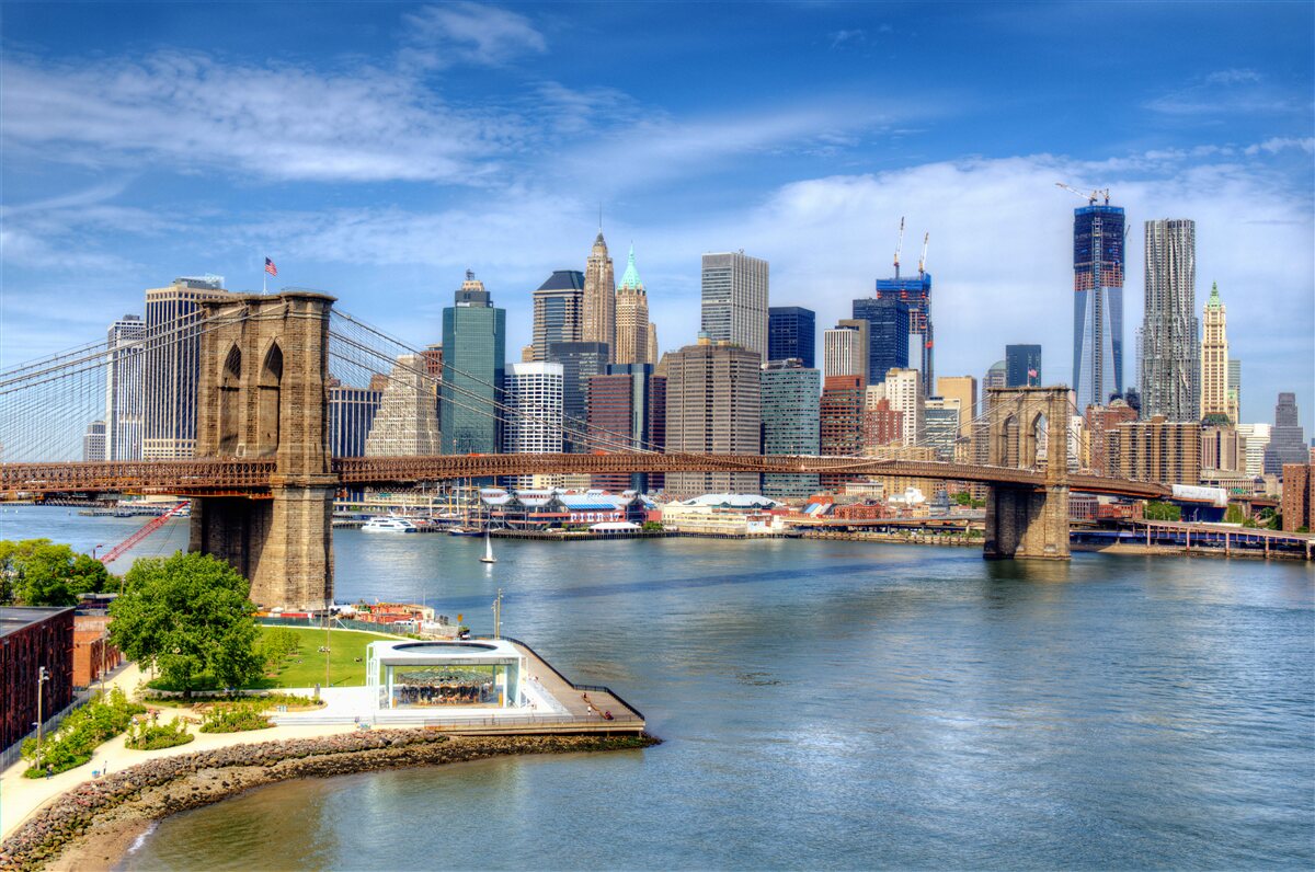 Fototapeta most brookliński i dolny manhattan