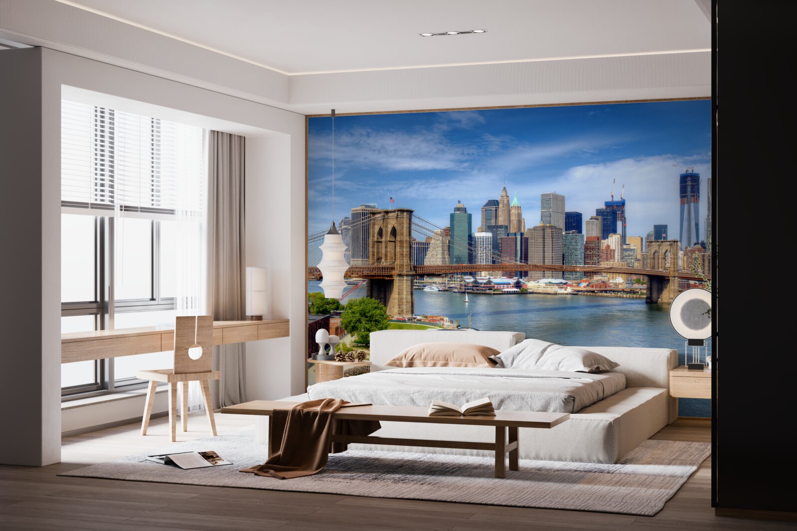 Fototapeta most brookliński i dolny manhattan
