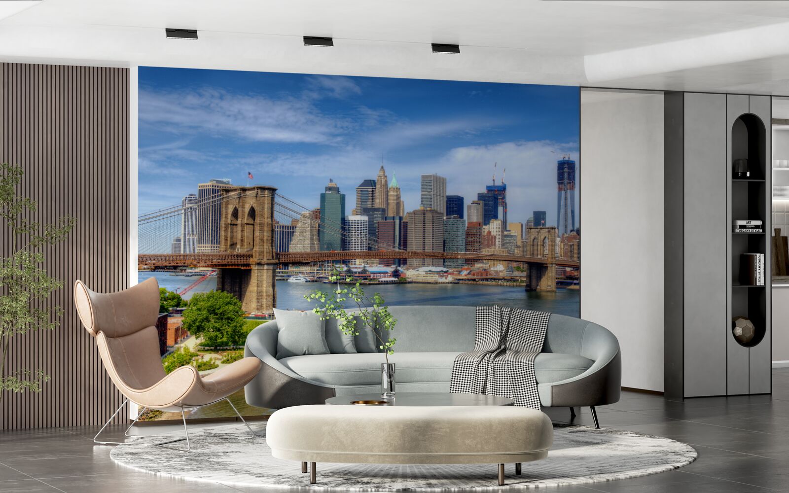 Fototapeta most brookliński i dolny manhattan