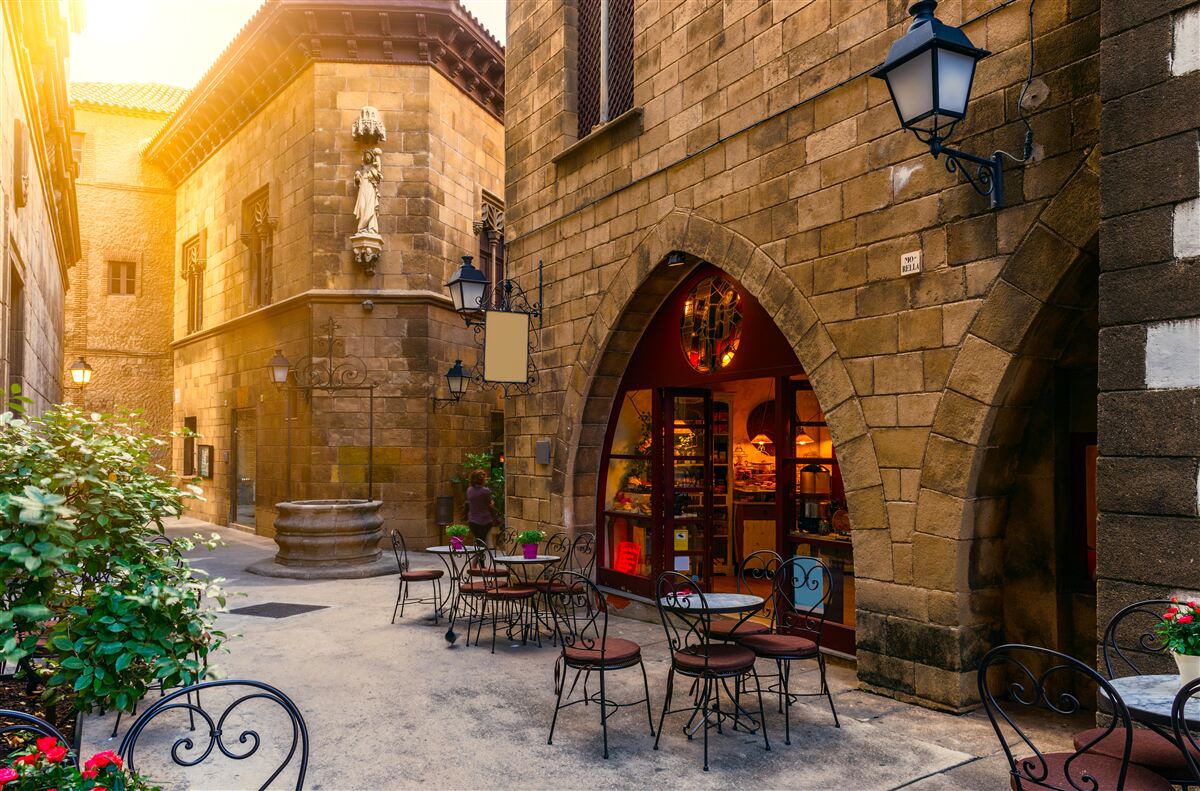 Fototapeta barcelona, ​​dzielnica gotycka