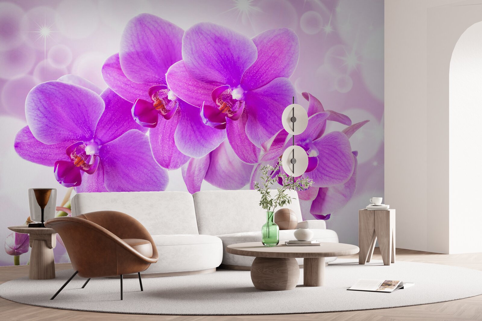 Fototapeta delikatna fioletowa orchidea wygląda naprawdę imponująco