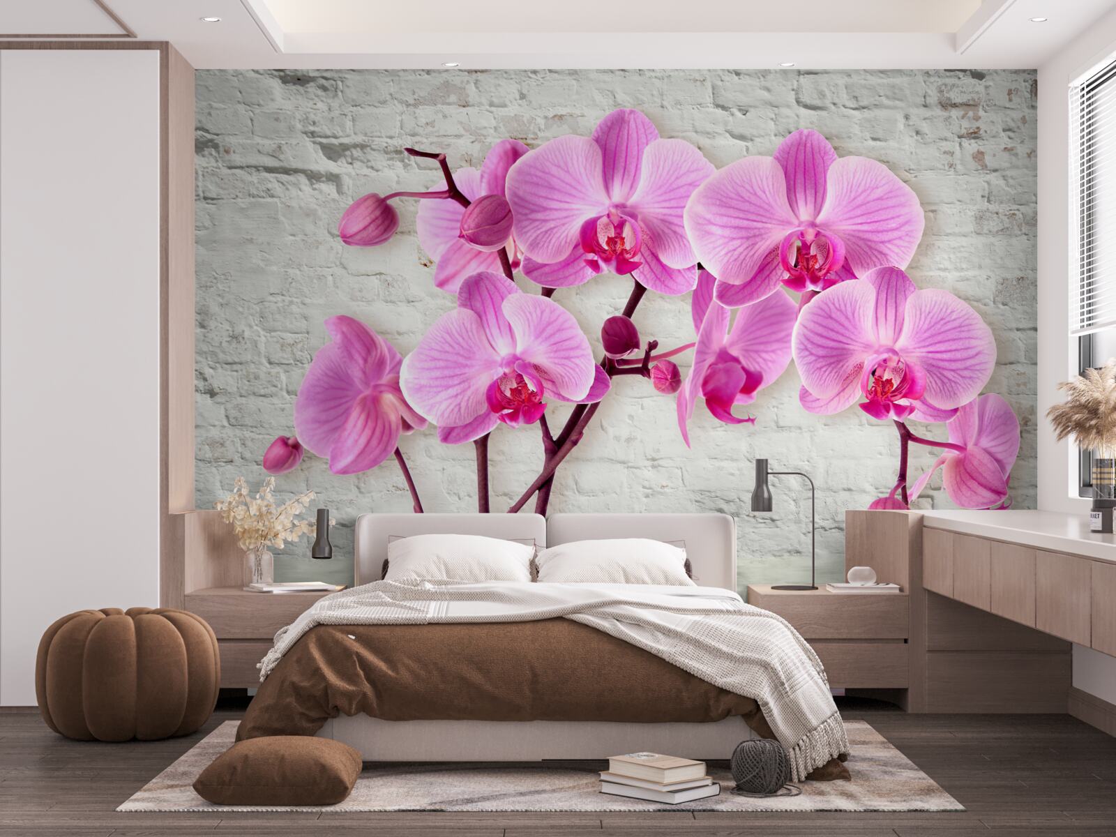 Fototapeta miękki fioletowy kwiat orchidei
