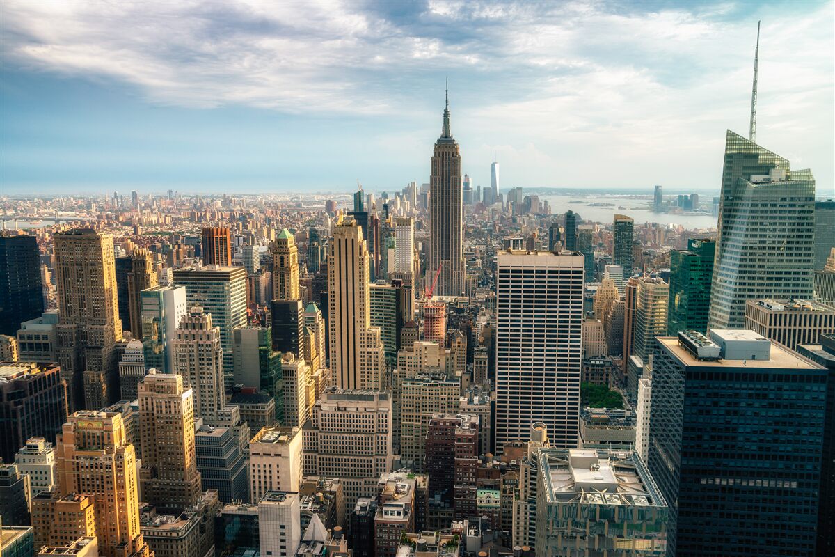 Fototapeta budowa empire state idzie pełną parą