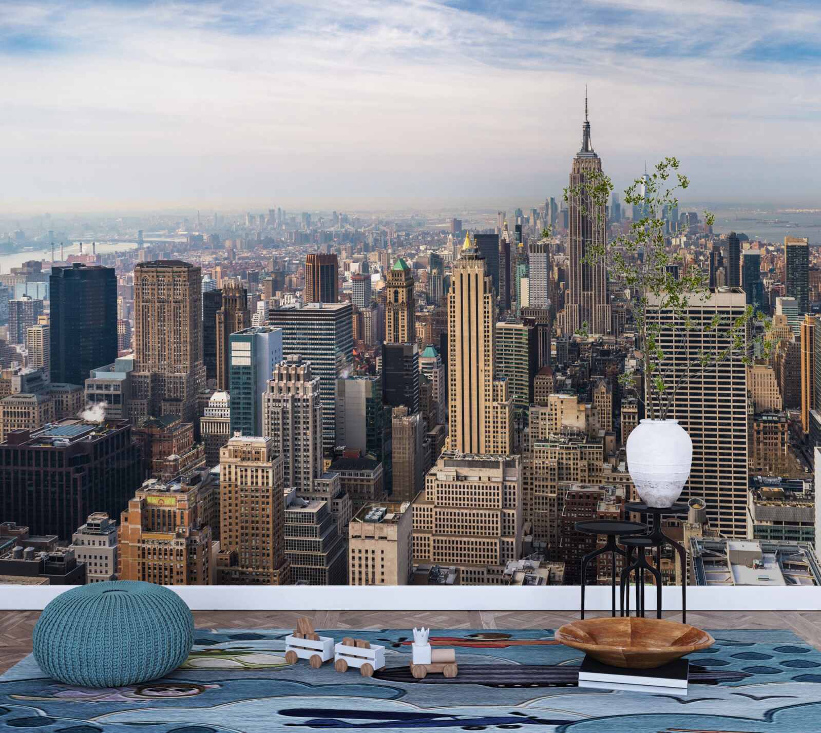 Fototapeta widok na manhattan z lotu ptaka