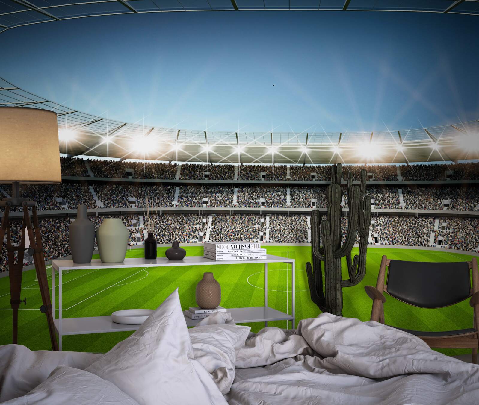 Fototapeta stadion z kibicami