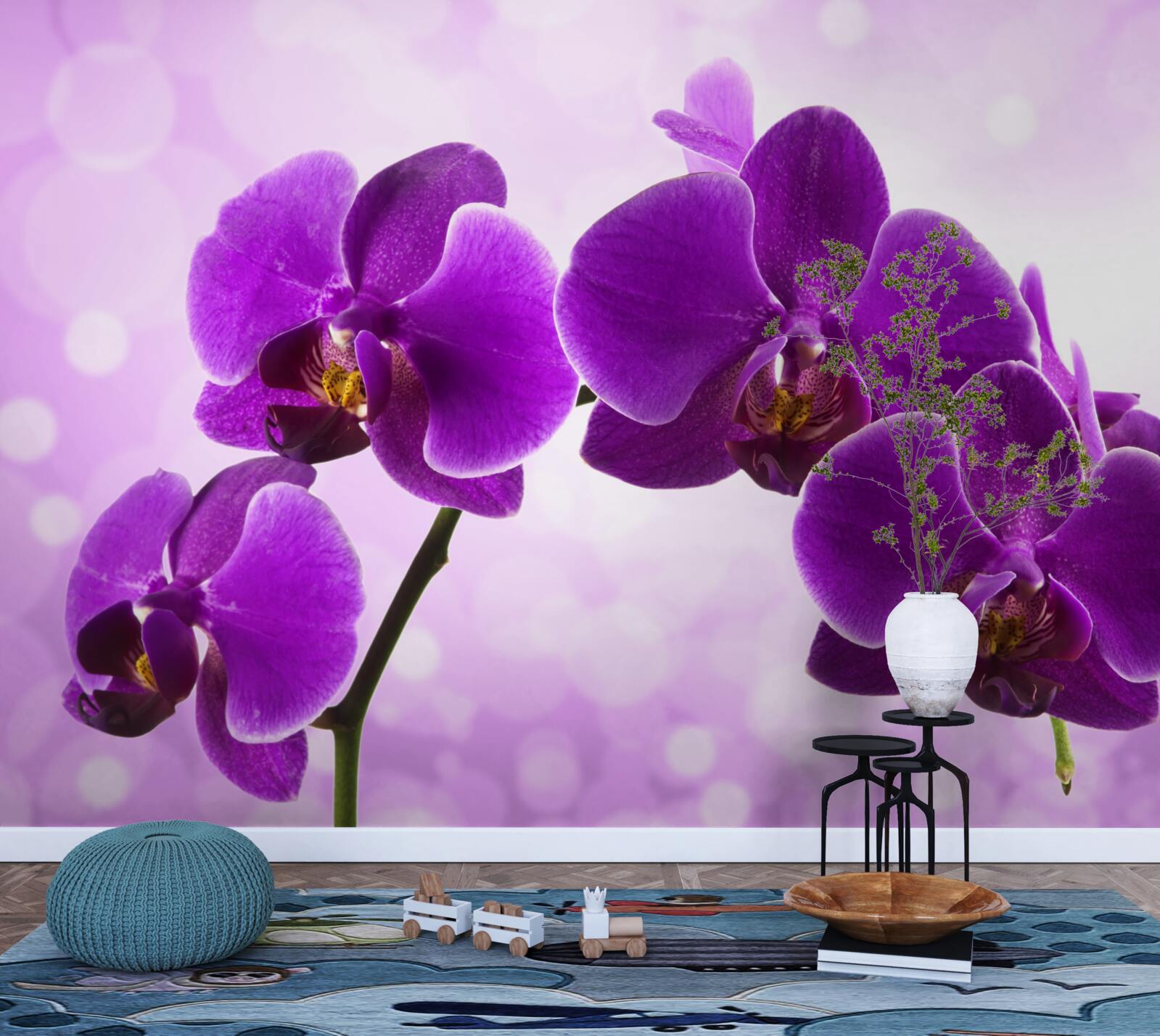 Fototapeta głęboko fioletowa orchidea