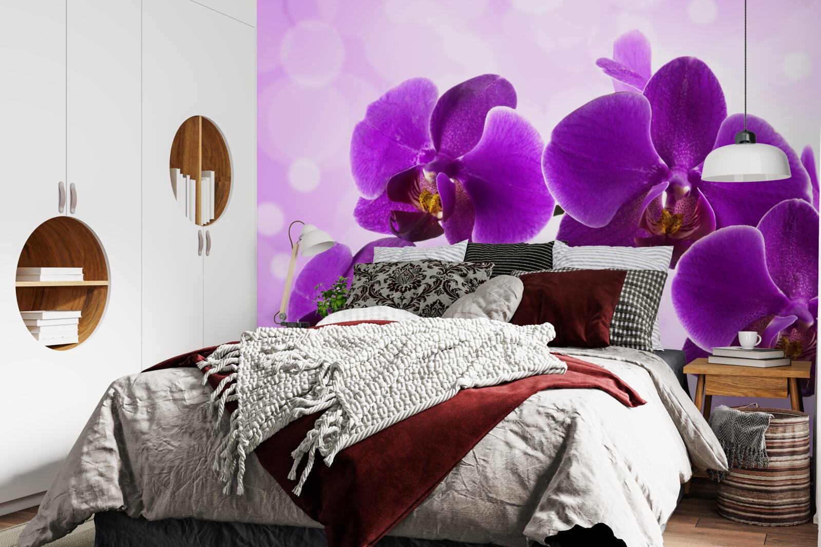 Fototapeta głęboko fioletowa orchidea