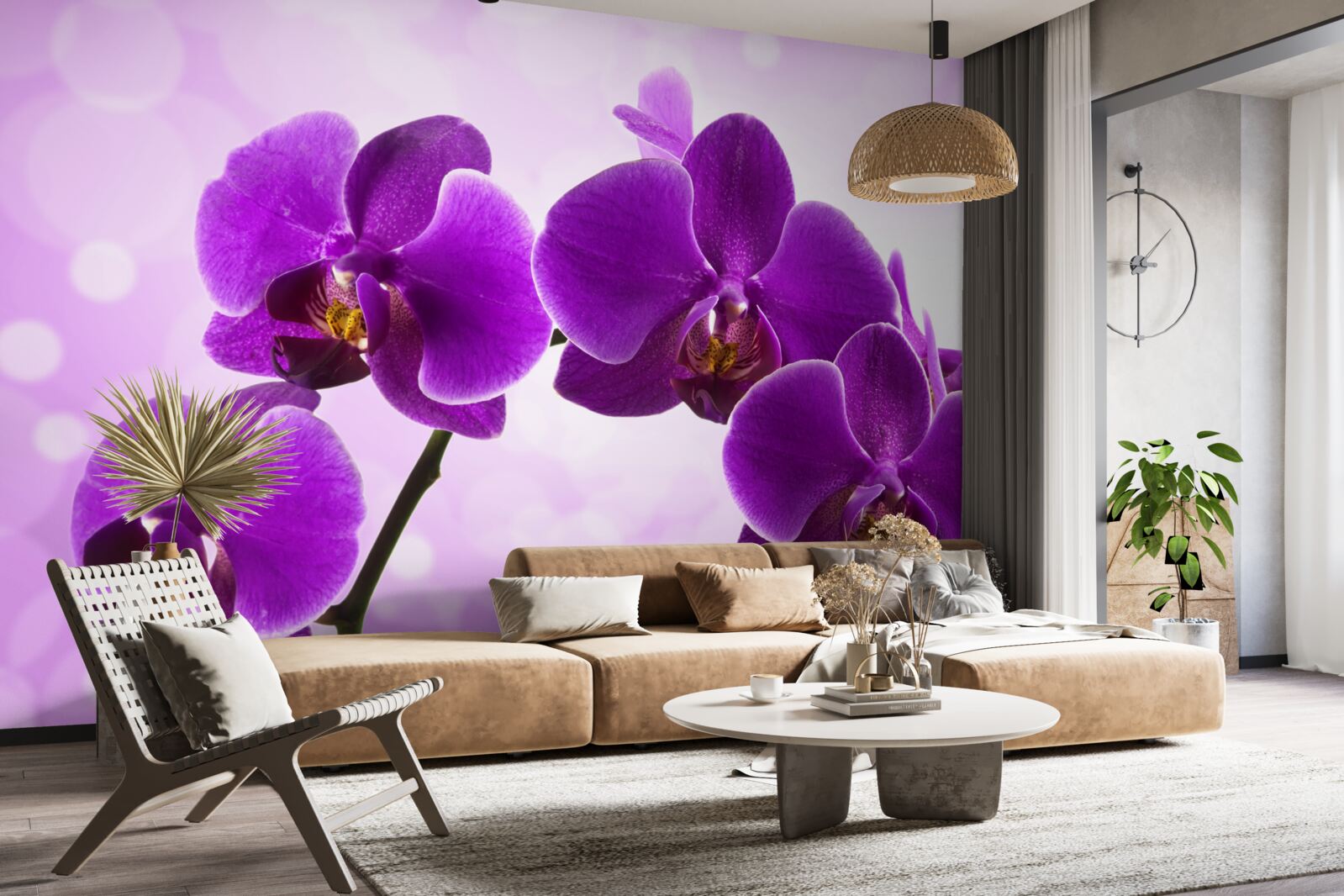 Fototapeta głęboko fioletowa orchidea