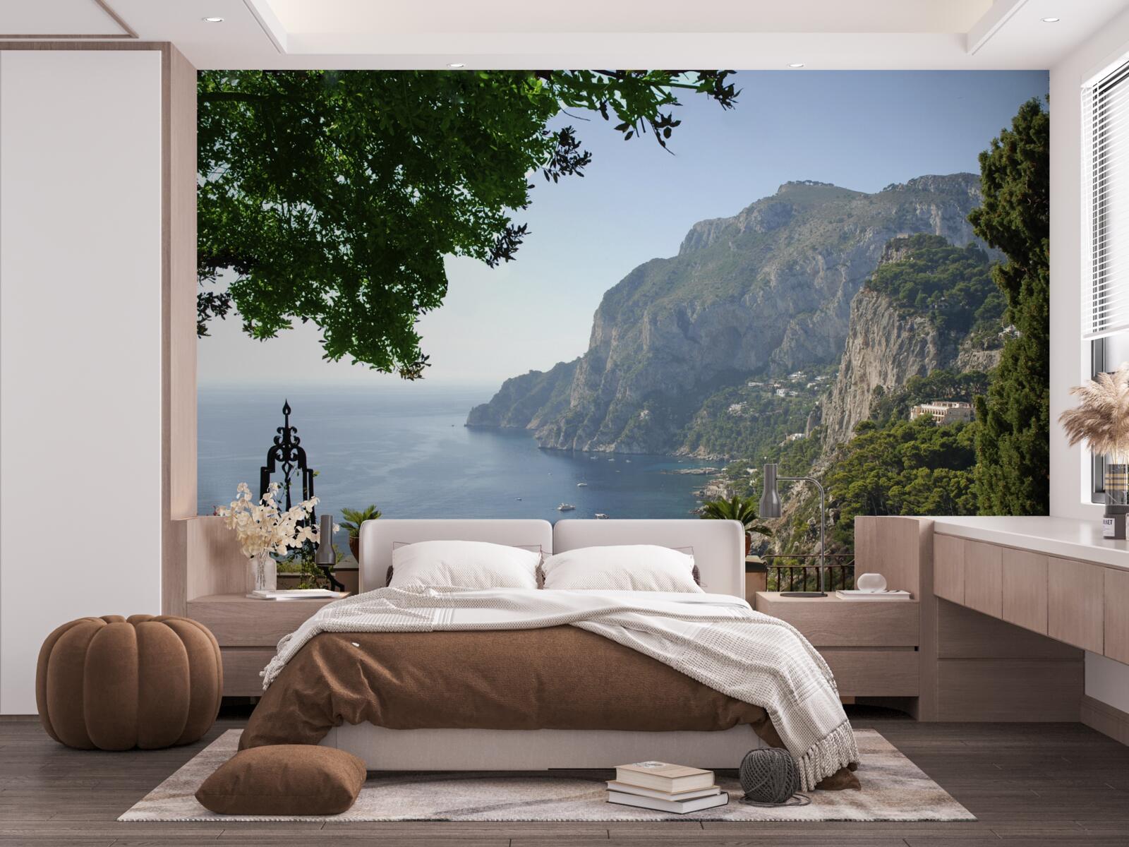 Fototapeta panorama gór i oceanu