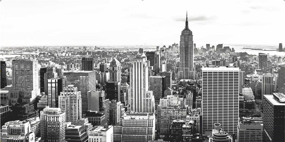 Fototapeta vintage widok na manhattan