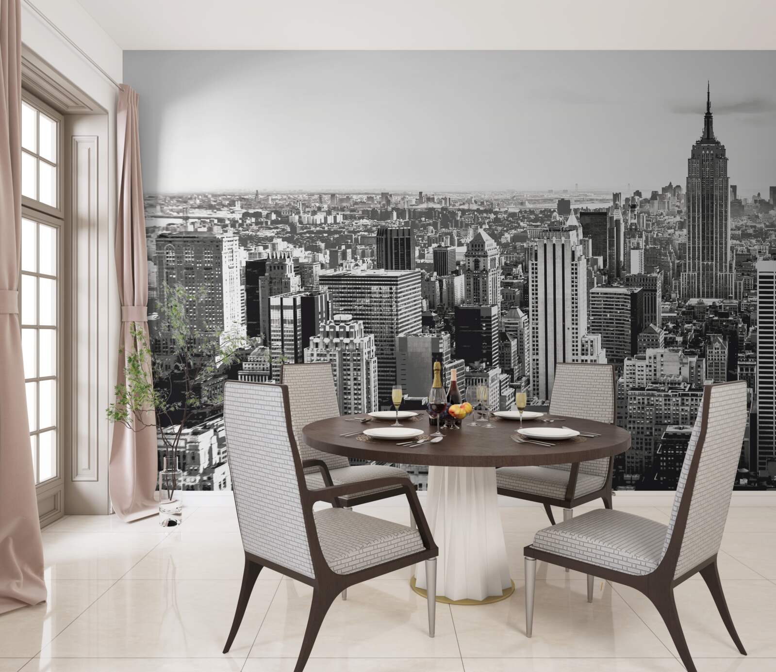 Fototapeta vintage widok na manhattan