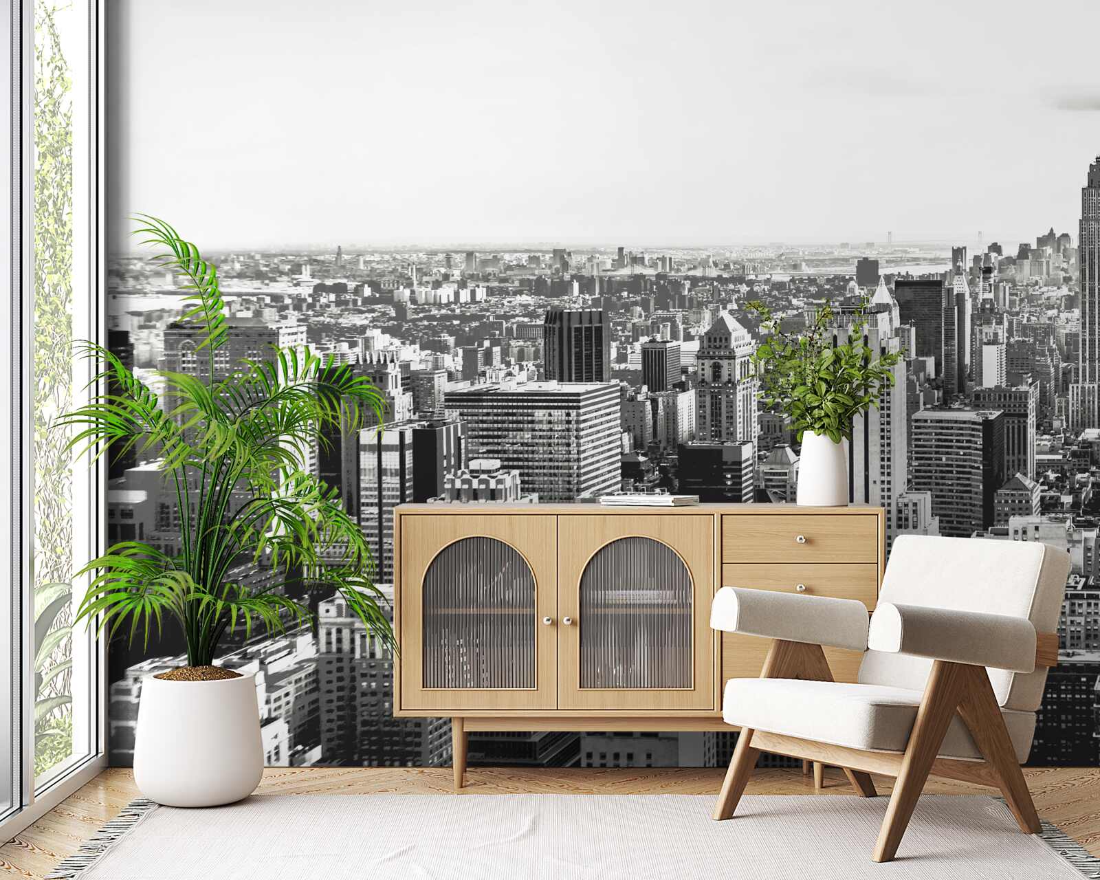 Fototapeta vintage widok na manhattan