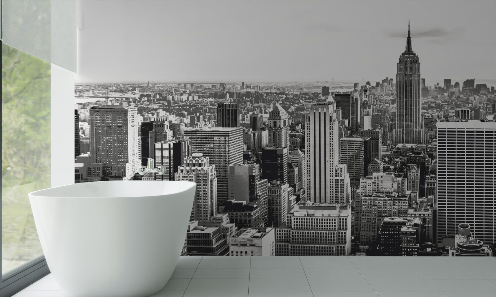 Fototapeta vintage widok na manhattan