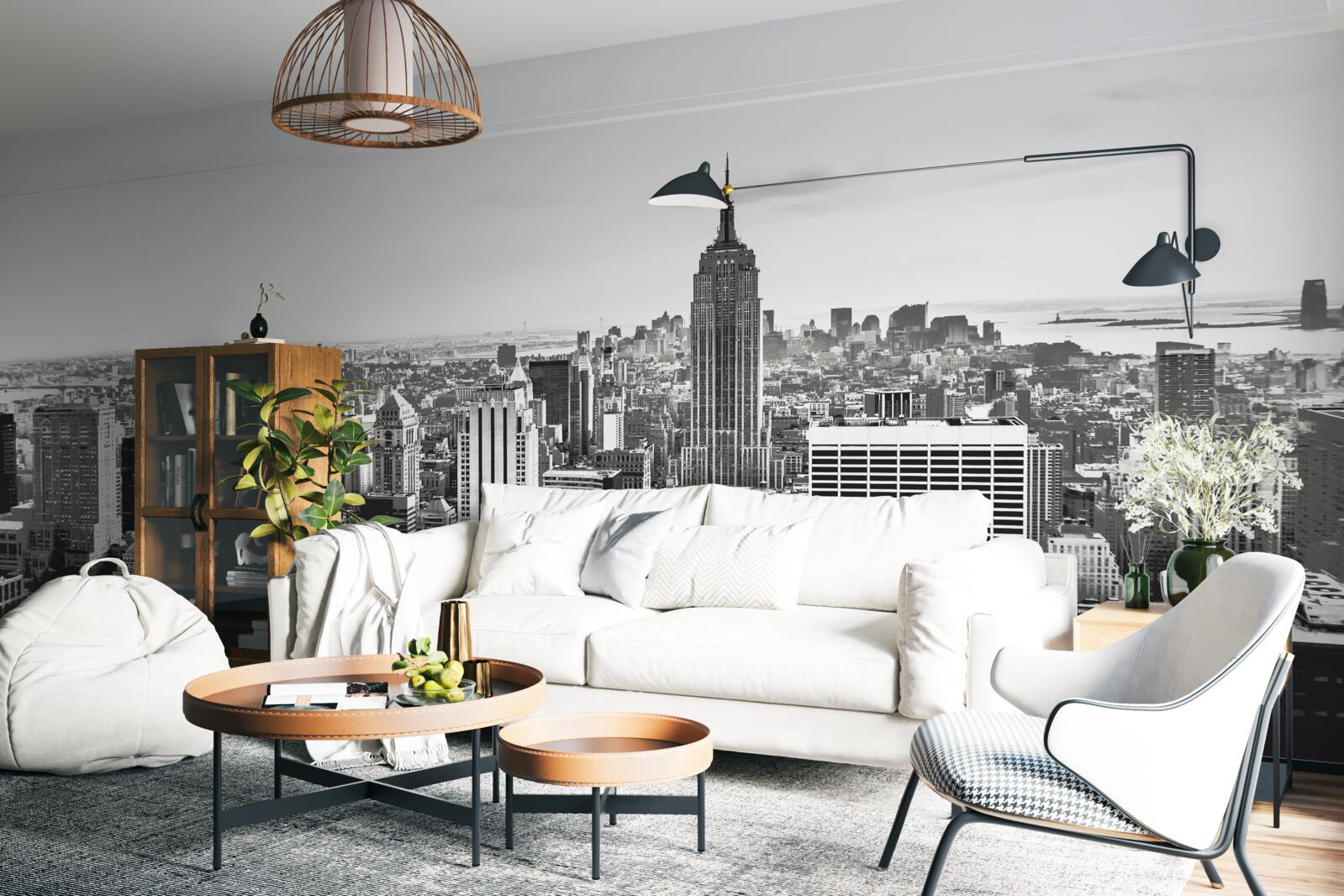 Fototapeta vintage widok na manhattan