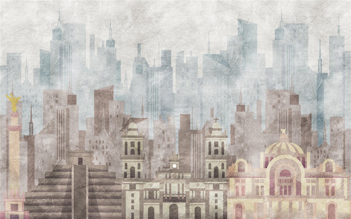 Fototapeta starożytne miasto w obliczu metropolii