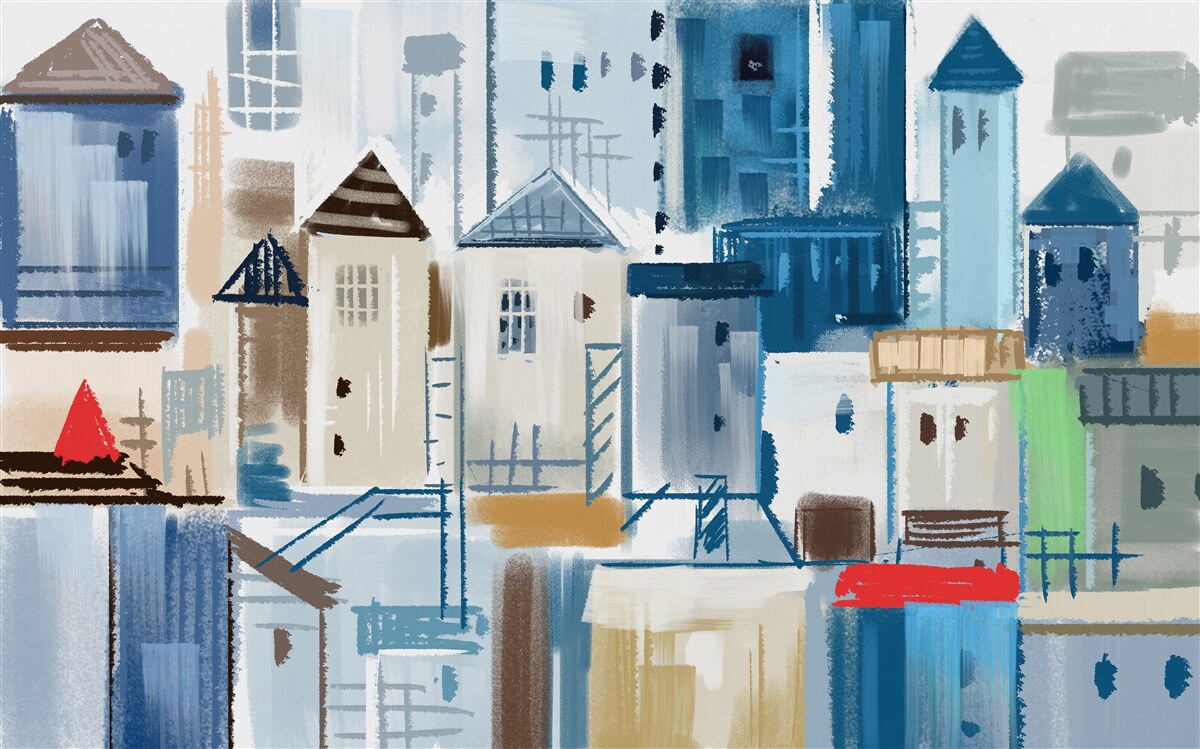 Fototapeta animowana architektura miasta