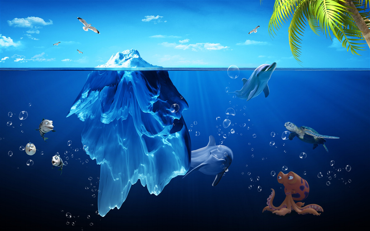 Fototapeta niesamowite głębiny oceanu