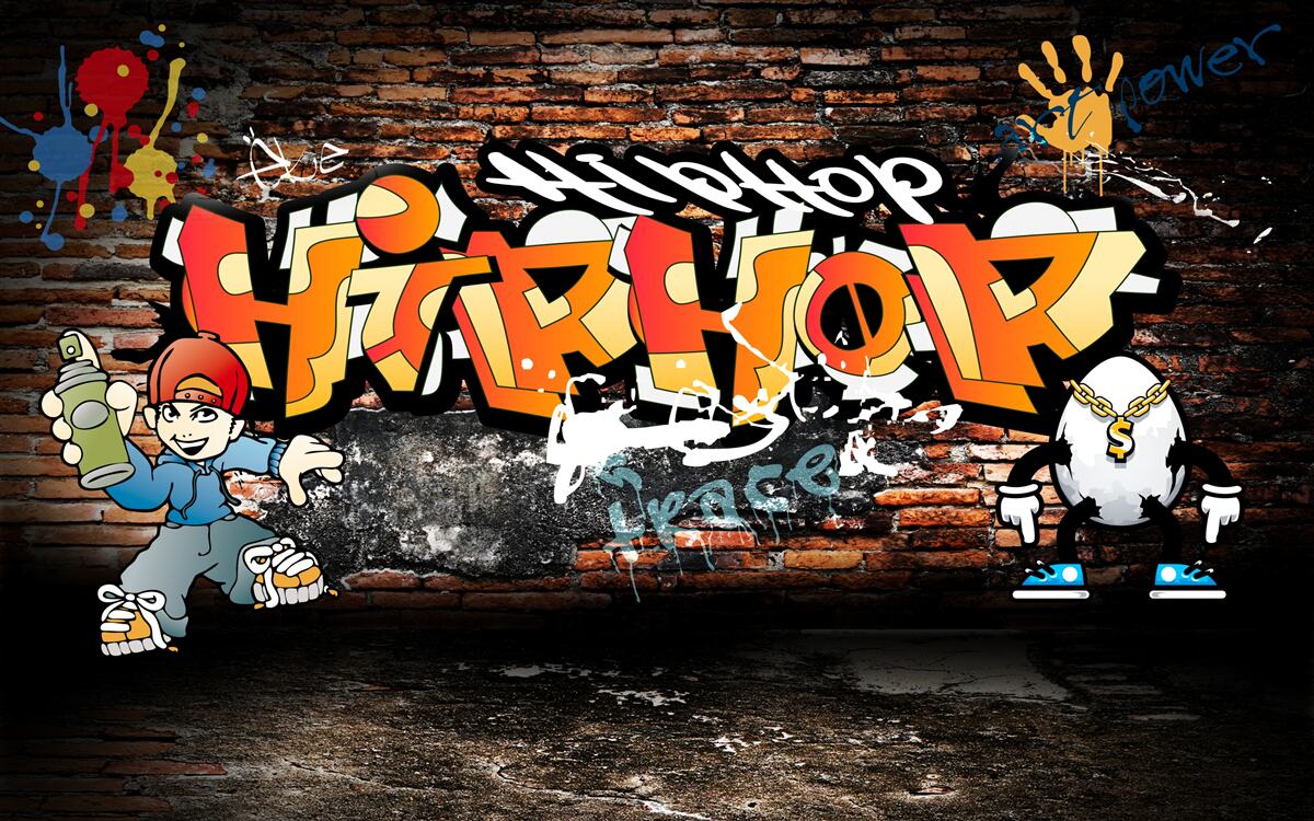 Fototapeta hiphopowe graffiti