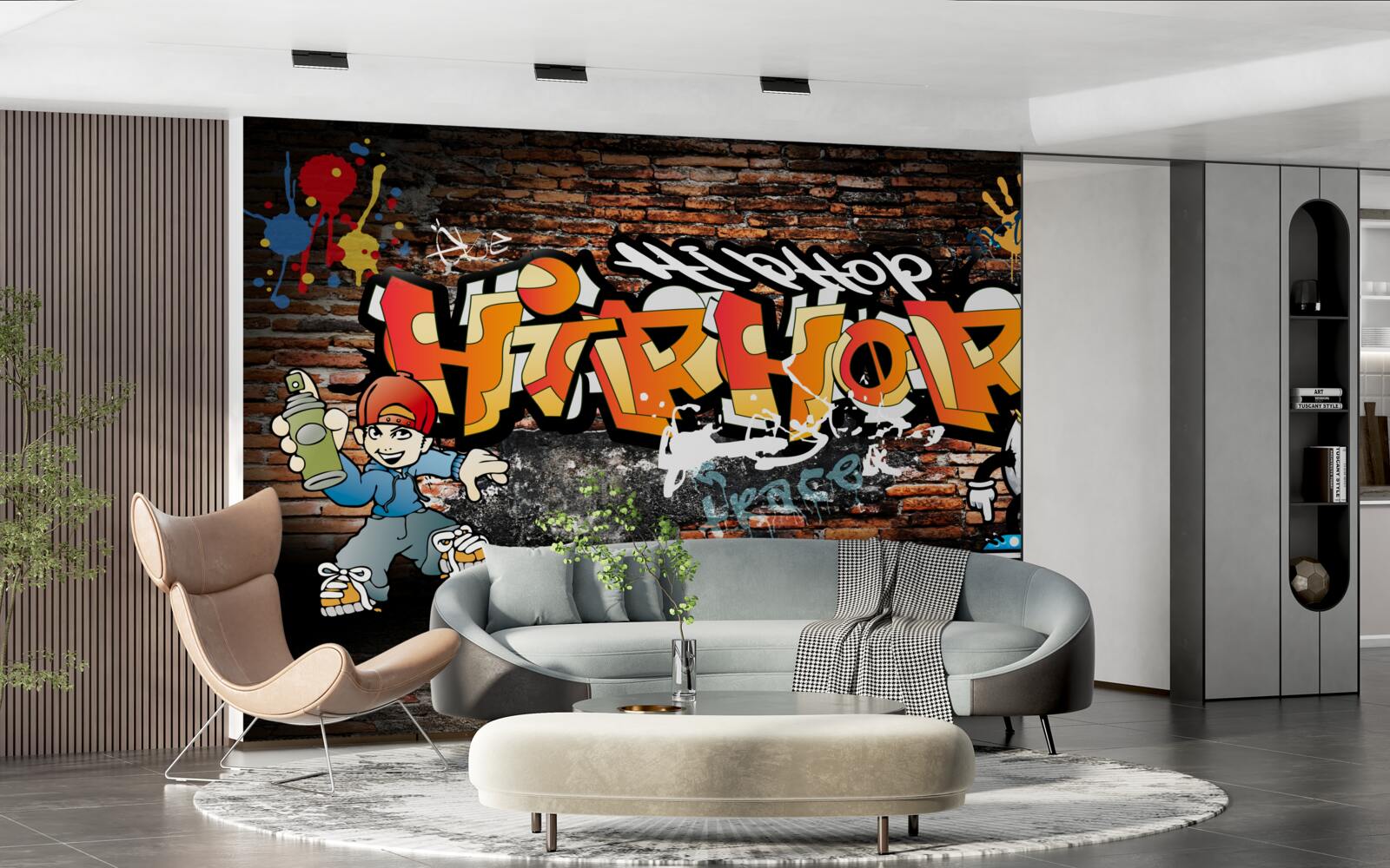 Fototapeta hiphopowe graffiti