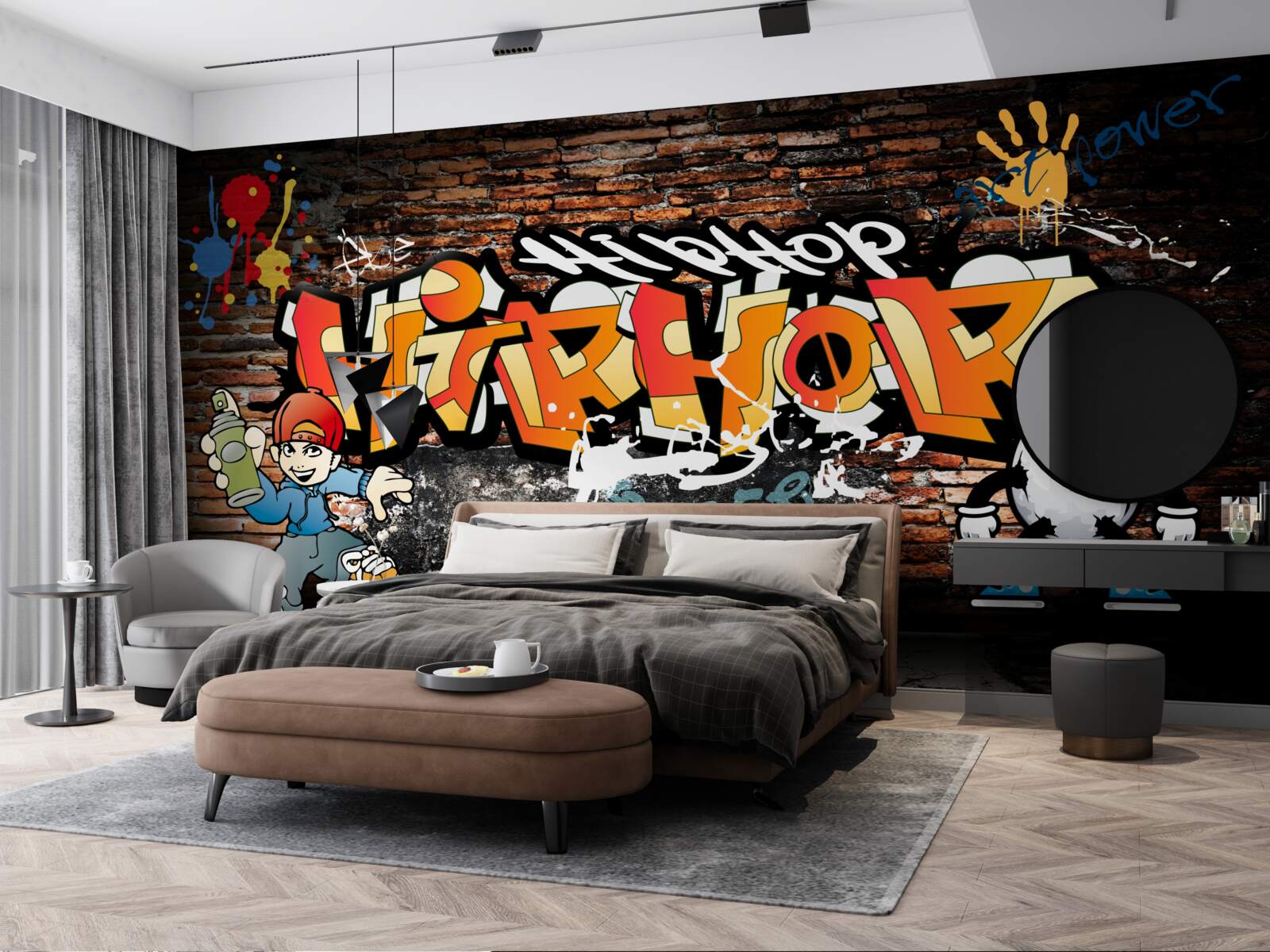 Fototapeta hiphopowe graffiti