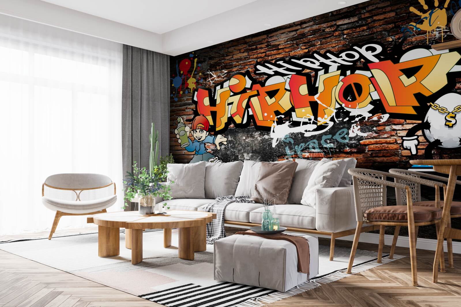 Fototapeta hiphopowe graffiti