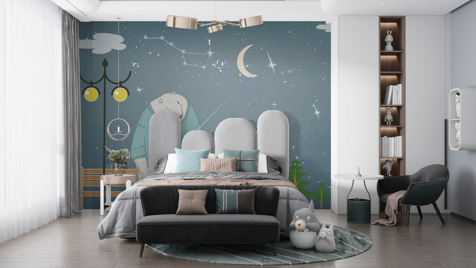 Fototapeta wieczorny spacer po miszkinie