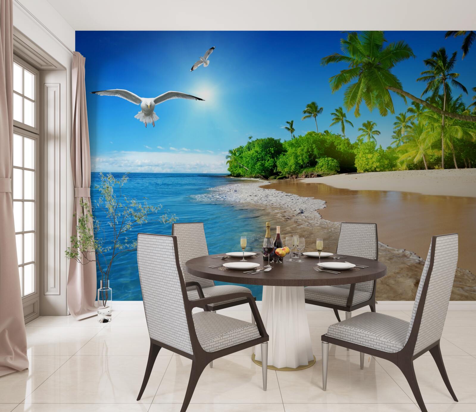 Fototapeta idylliczne położenie nad oceanem