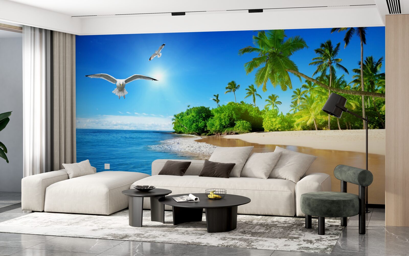 Fototapeta idylliczne położenie nad oceanem