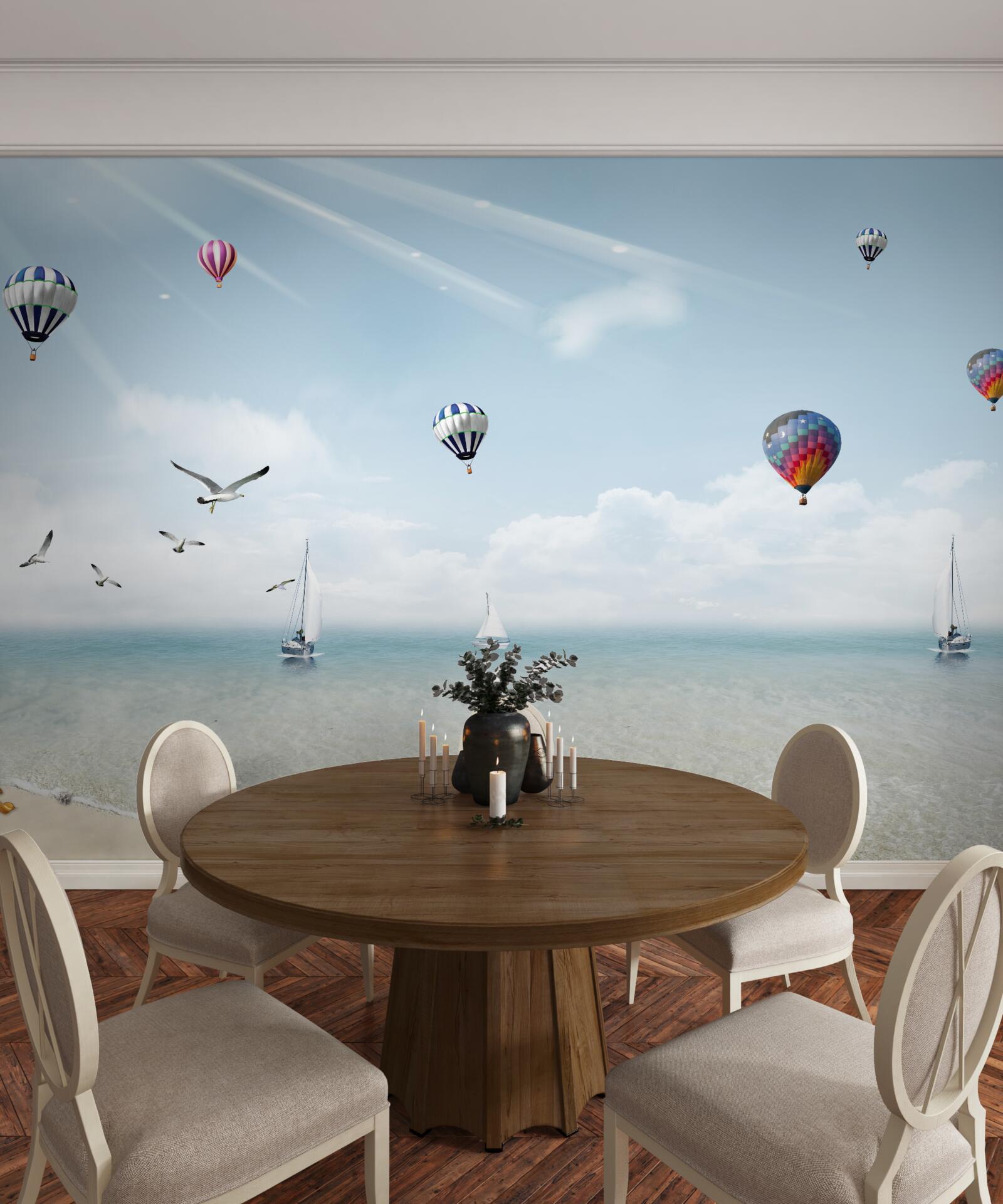 Fototapeta morze pełne balonów