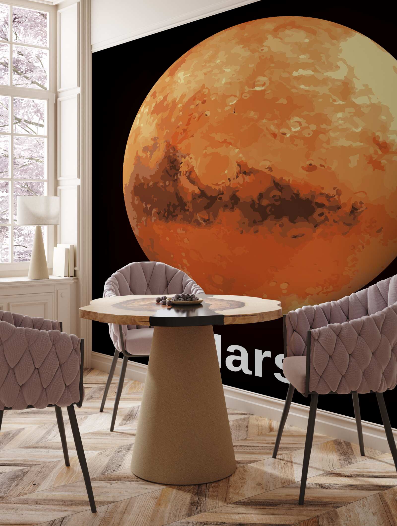 Fototapeta bliższe spojrzenie na planetę mars