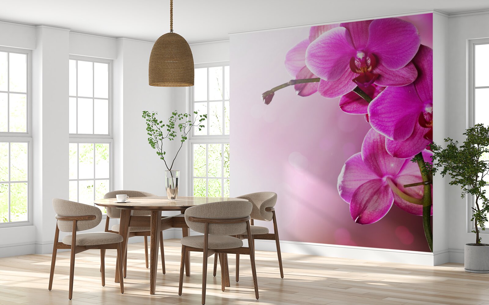 Fototapeta orchidee i pączek bzu