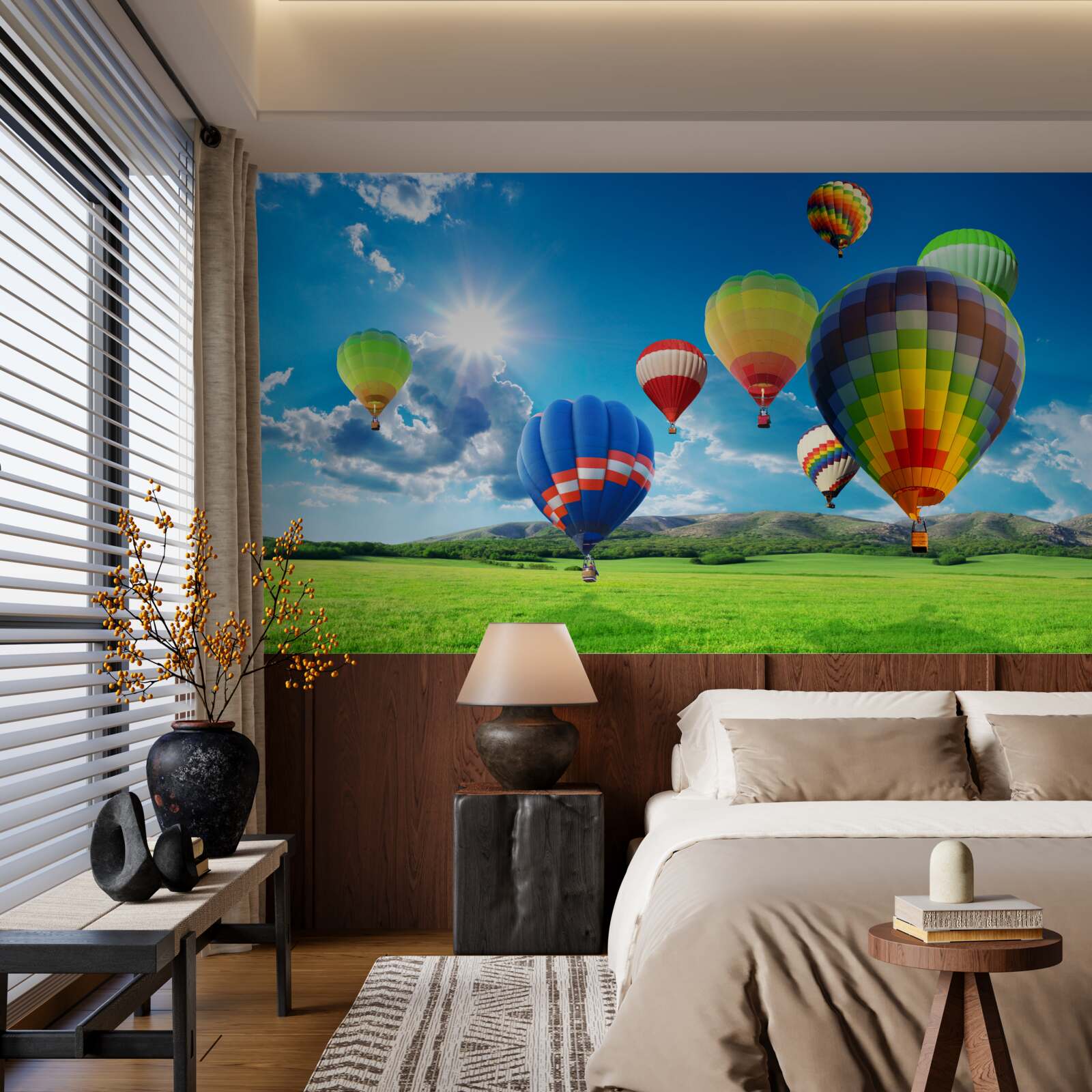 Fototapeta balony w jasnych kolorach