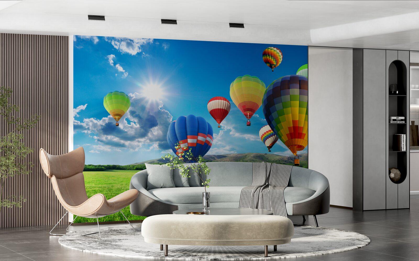 Fototapeta balony w jasnych kolorach