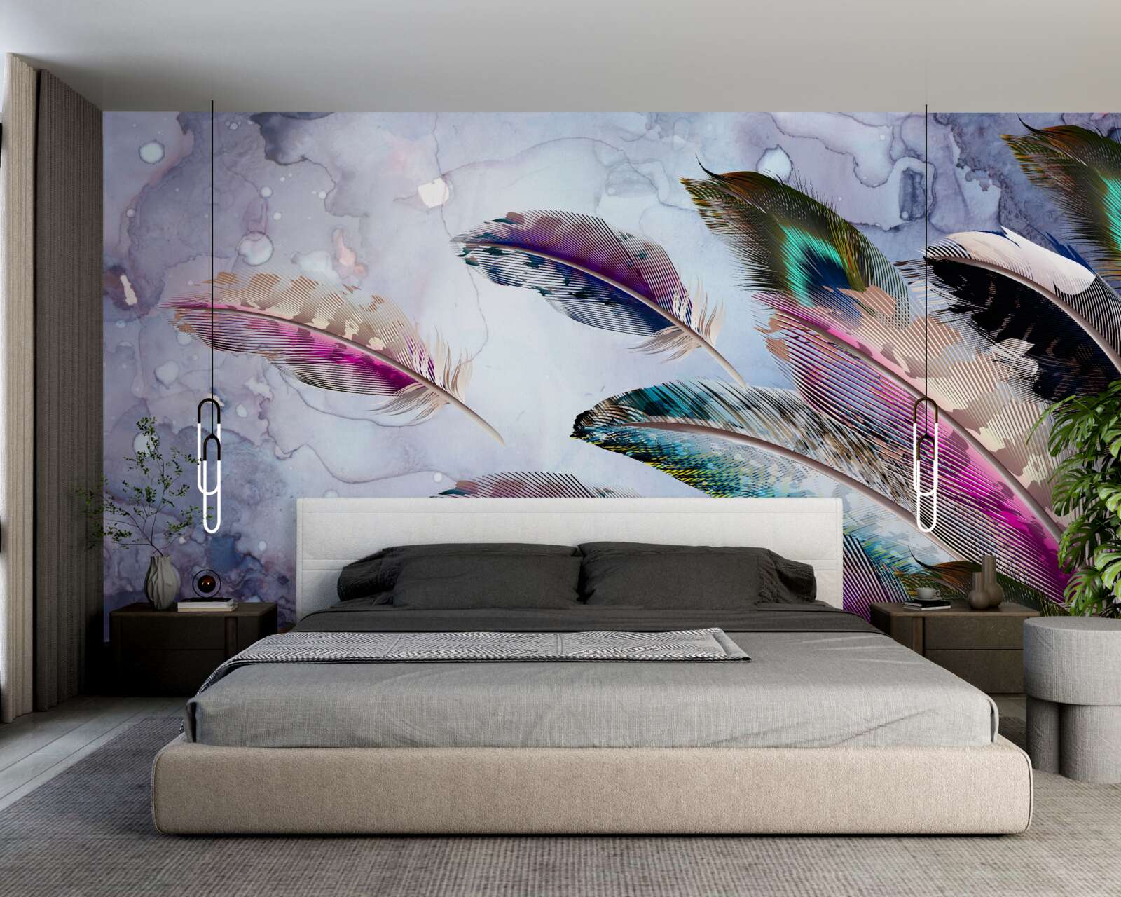 Fototapeta upierzenie magicznego ptaka