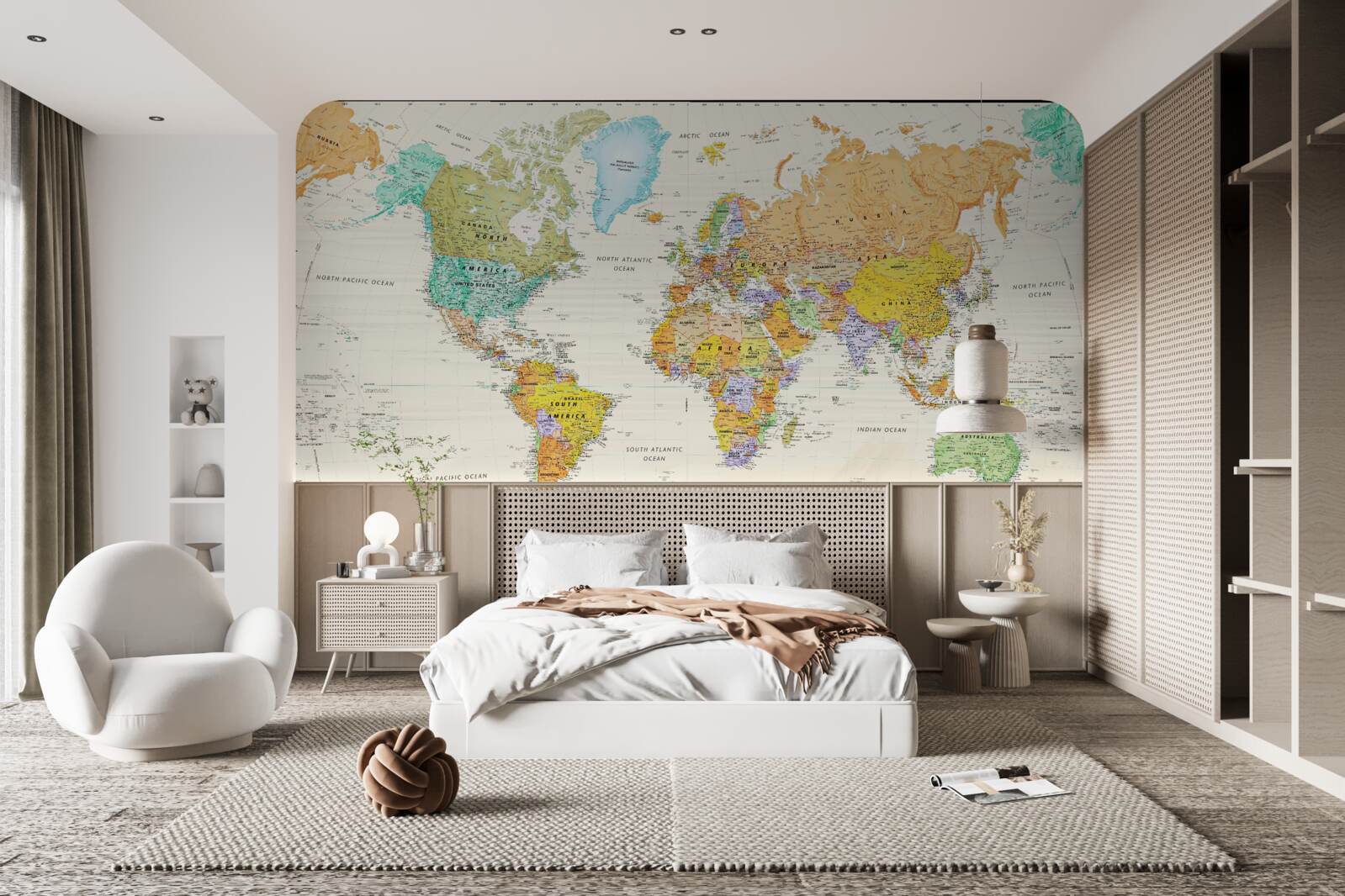 Fototapeta globalna mapa ziemi