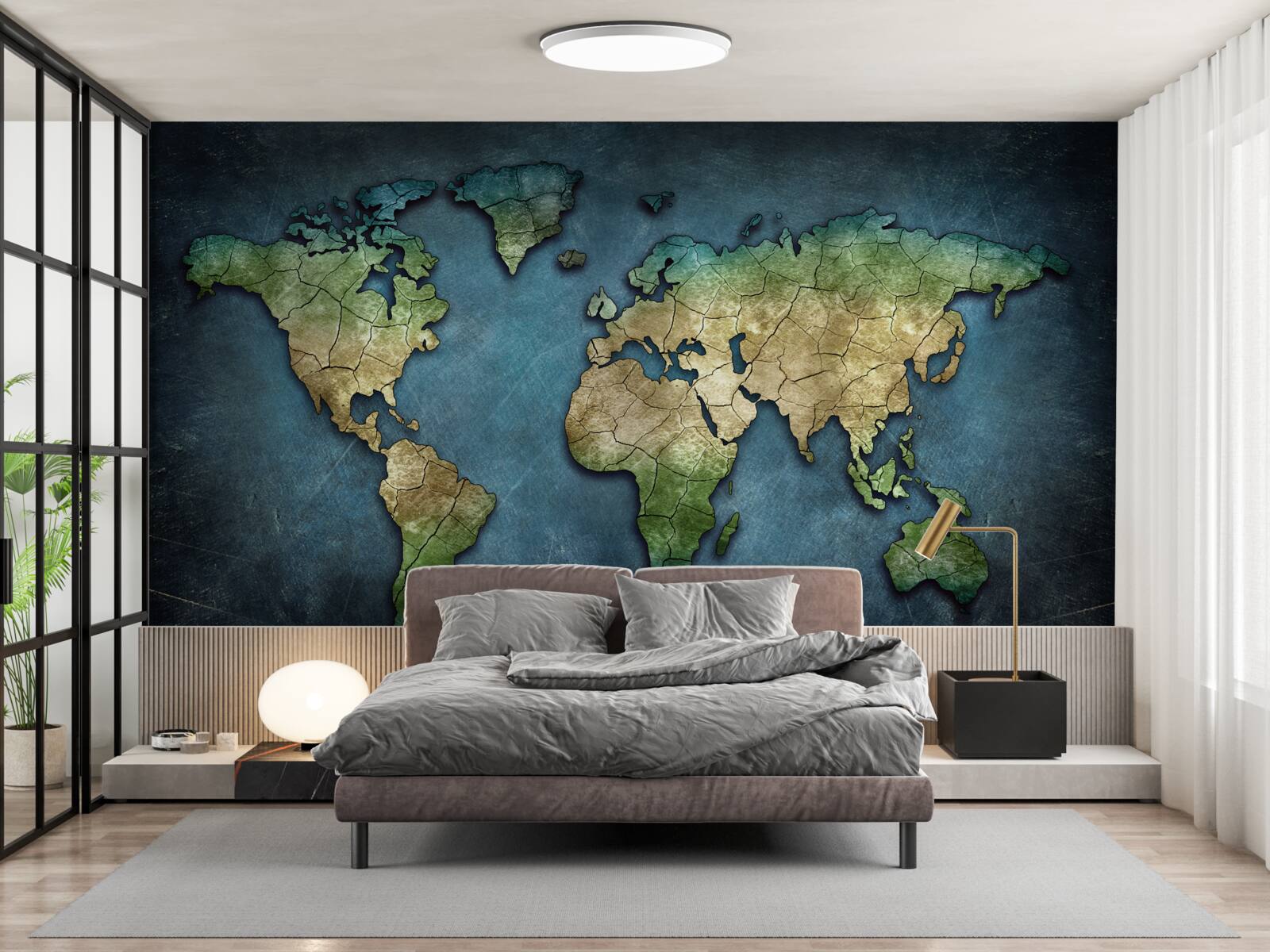 Fototapeta mapa świata na ścianę