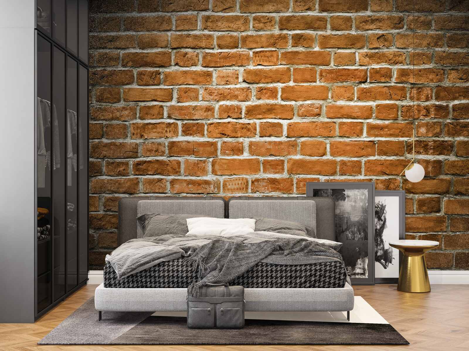 Fototapeta brązowy mur z cegły