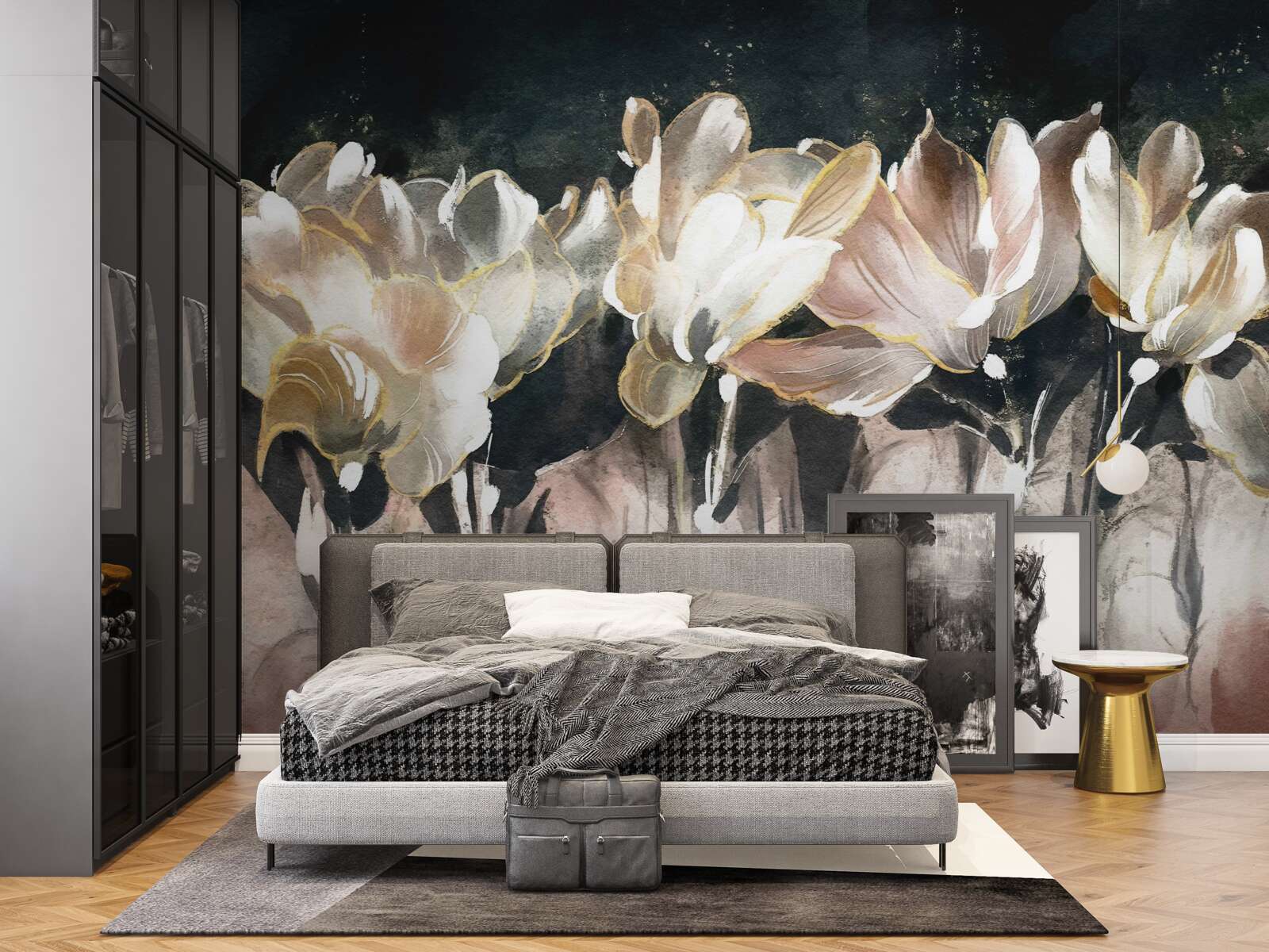 Fototapeta flora w pastelowych kolorach