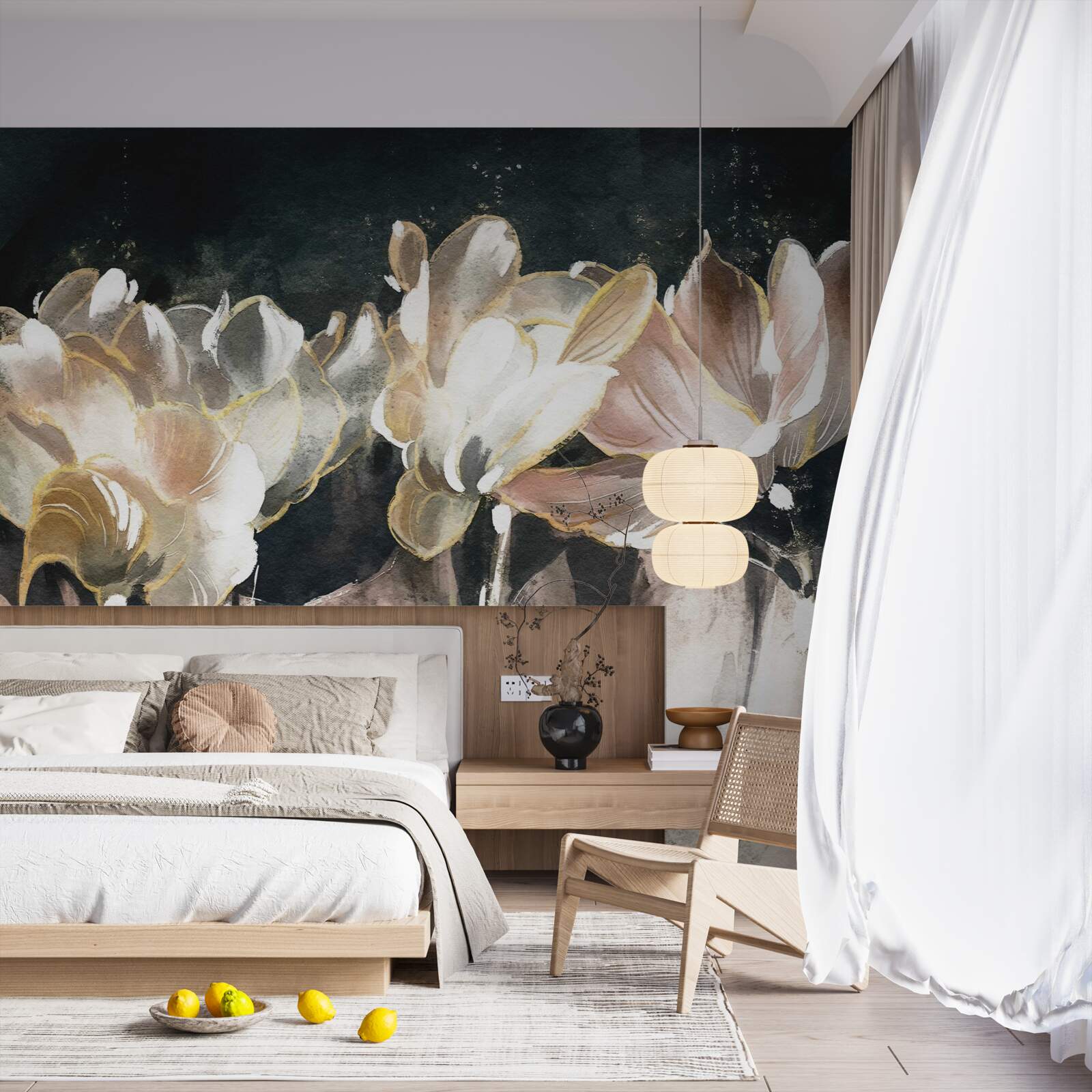 Fototapeta flora w pastelowych kolorach