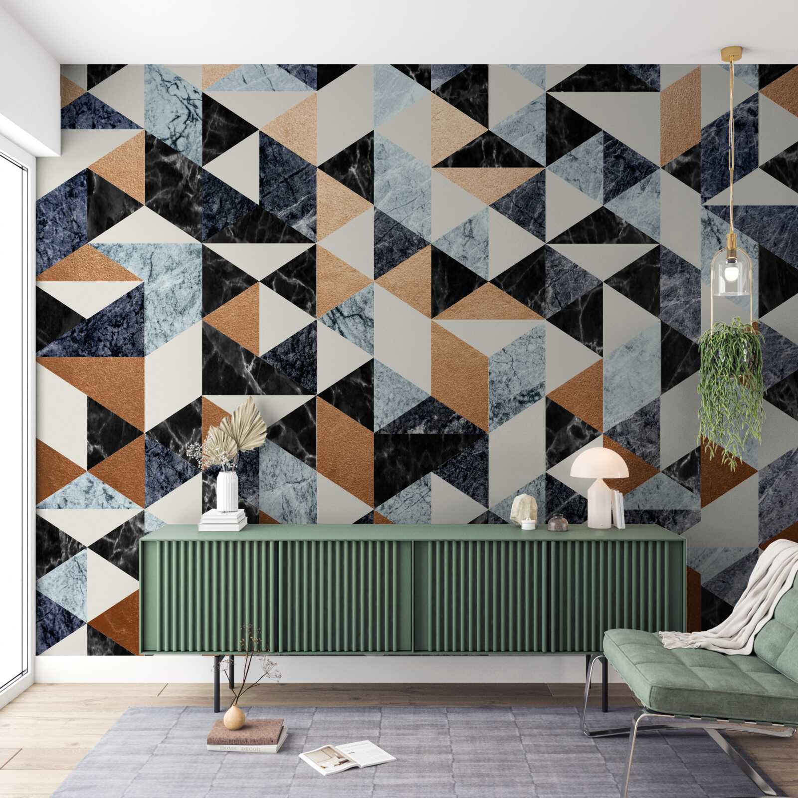 Fototapeta panel abstrakcyjny z wielokolorowymi postaciami