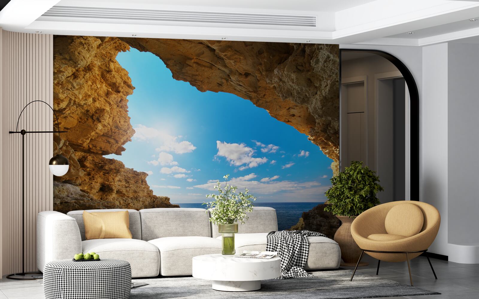 Fototapeta niebo nad oceanem jest absolutnie czyste