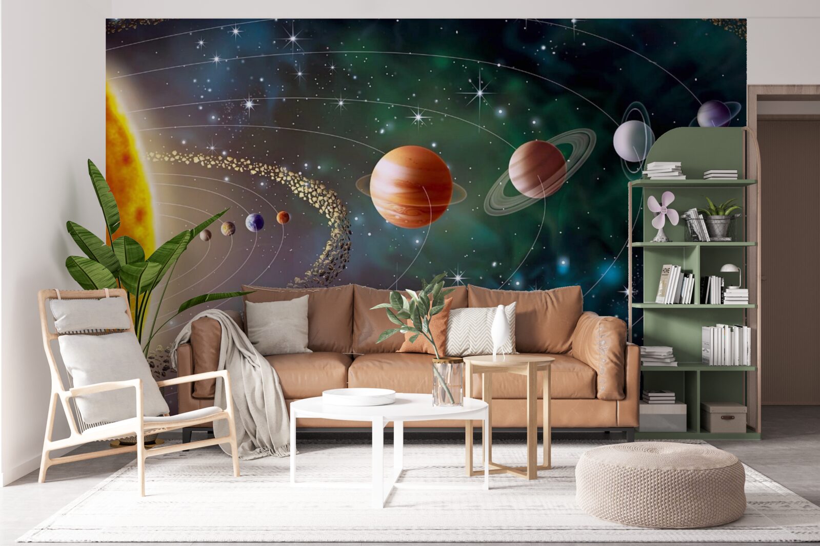 Fototapeta kosmiczna procesja planet przed gwiazdą
