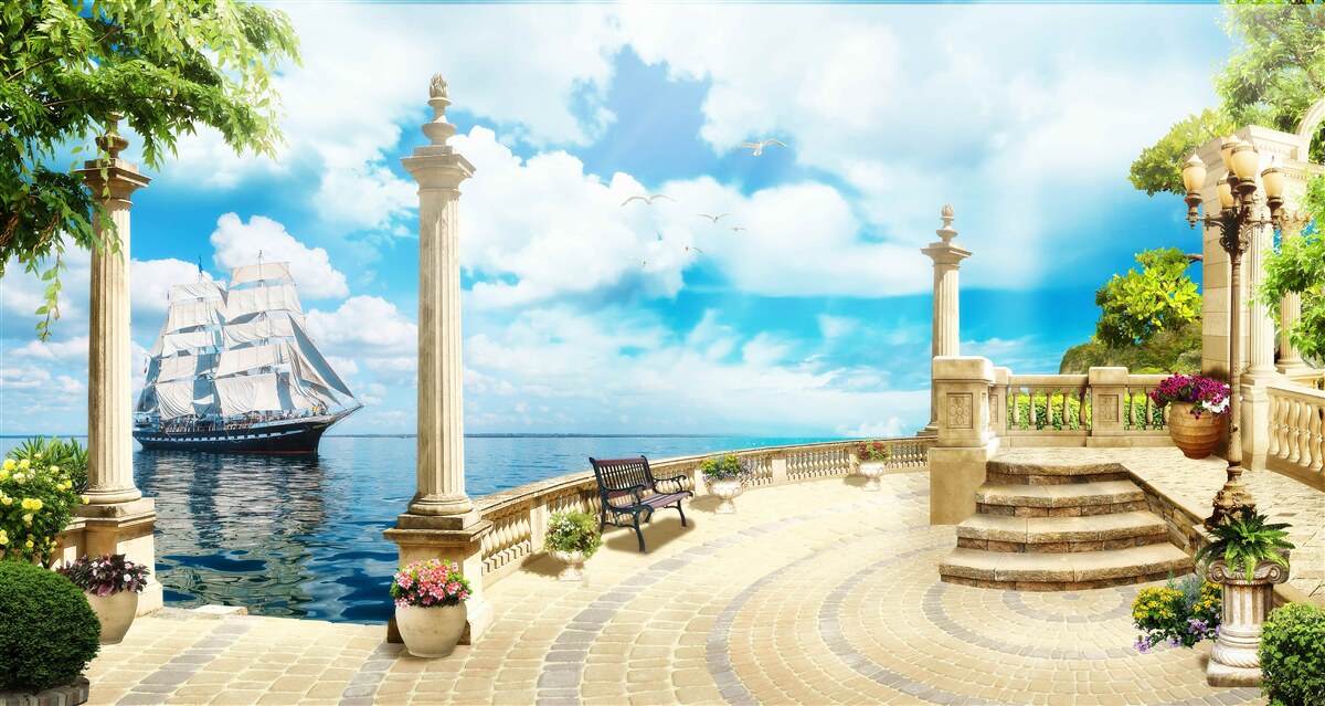 Fototapeta domek plażowy nad oceanem