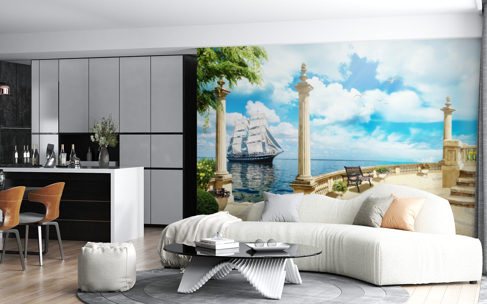 Fototapeta domek plażowy nad oceanem
